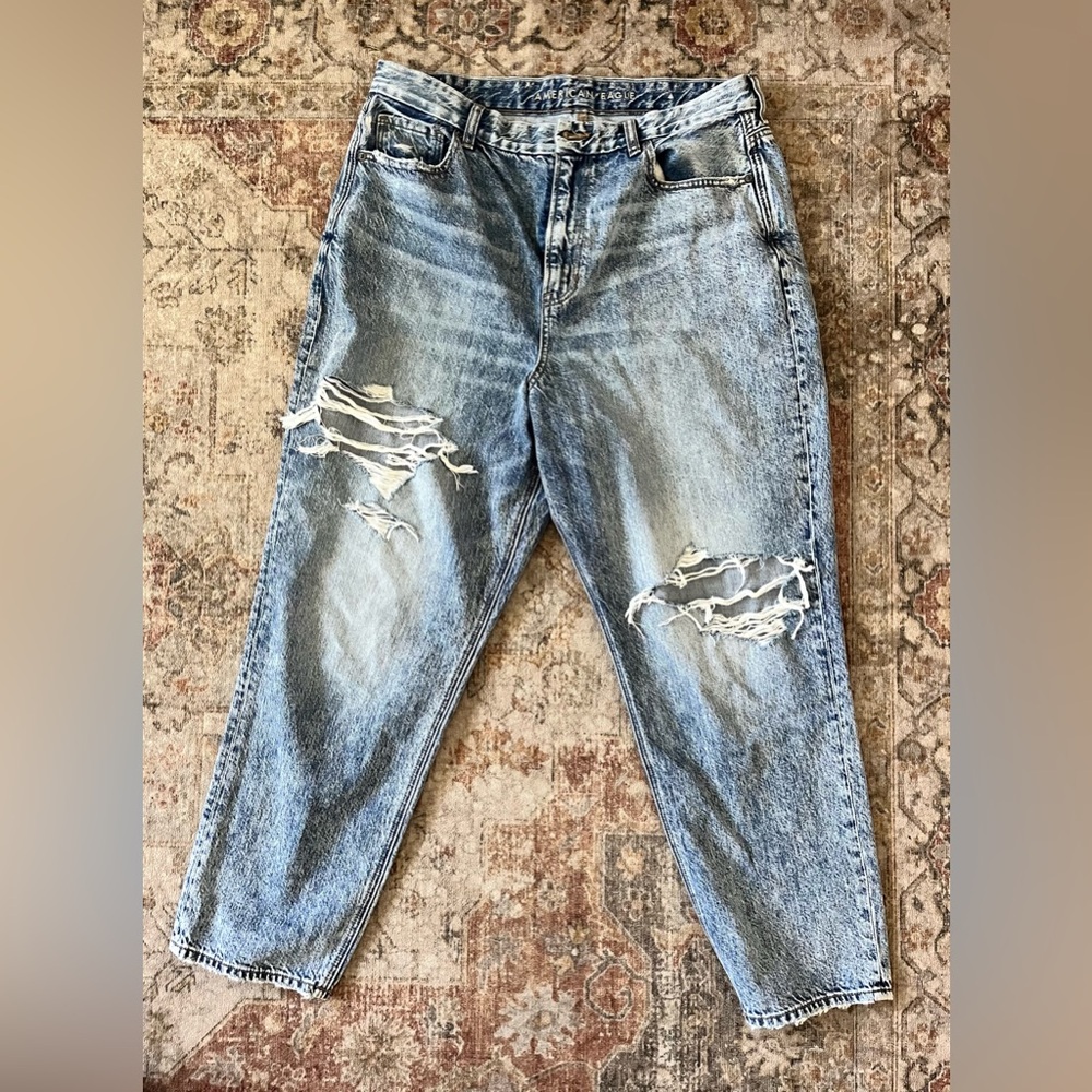 American Eagle Outfitters Blue Flare Jeans - Picture 2 of 8